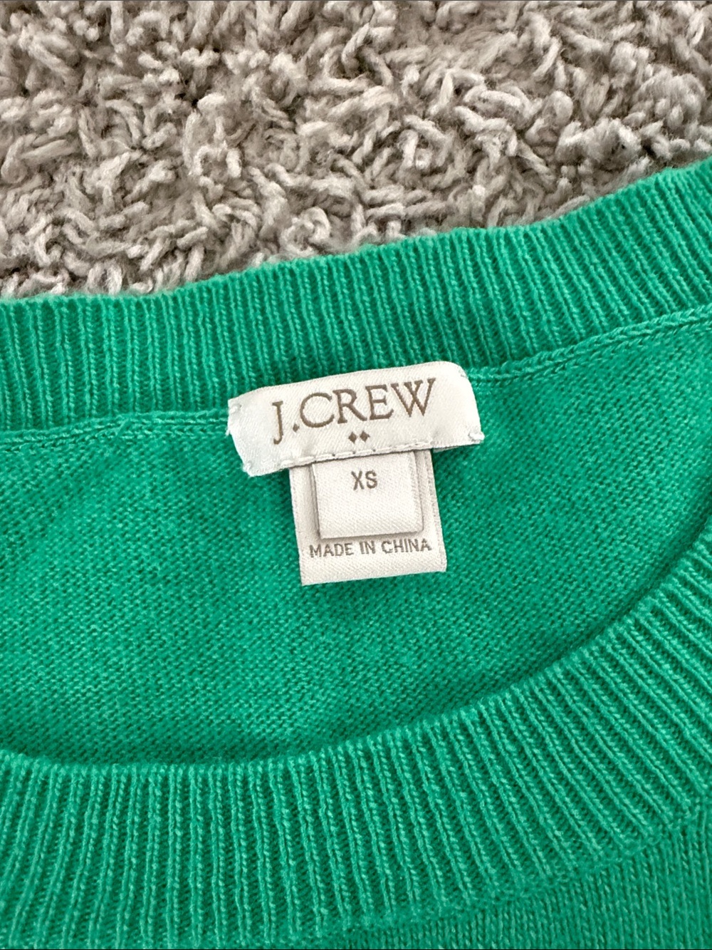 J. Crew Women's Scoop Neck Sweater in Bright Green - Picture 2 of 3